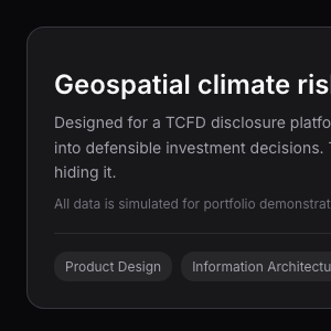 Uncertainty as Signal climate-risk disclosure interface
